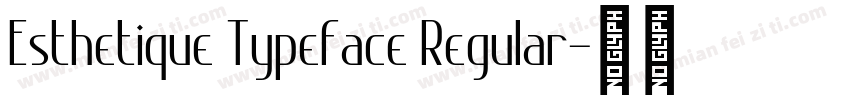 Esthetique Typeface Regular字体转换